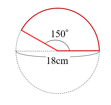 おうぎ形の弧の長さと面積の求め方 小学生に教えるための解説 数学fun